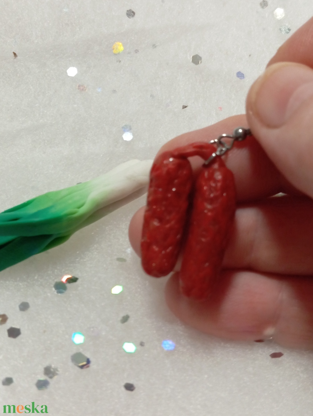 Paraszt reggeli fülbevaló  - ékszer - fülbevaló - lógó fülbevaló - Meska.hu