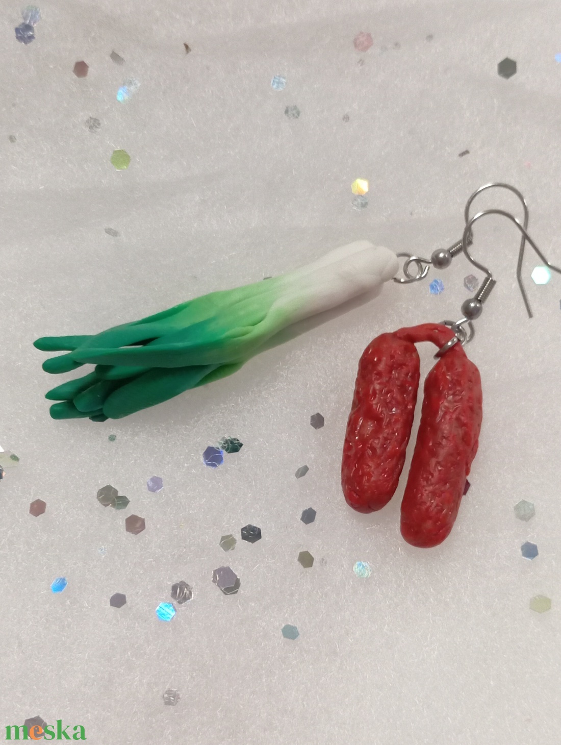 Paraszt reggeli fülbevaló  - ékszer - fülbevaló - lógó fülbevaló - Meska.hu