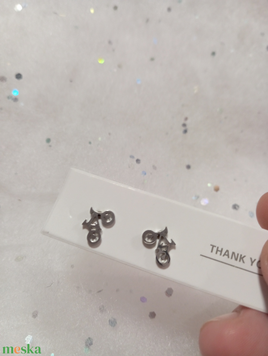 Bicikli bringa bedugós fülbevaló   - ékszer - fülbevaló - pötty fülbevaló - Meska.hu