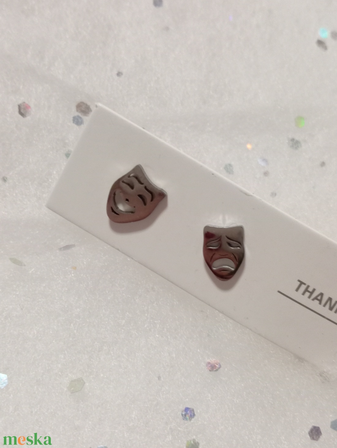 Színház az egész világ bedugós fülbevaló   - ékszer - fülbevaló - pötty fülbevaló - Meska.hu