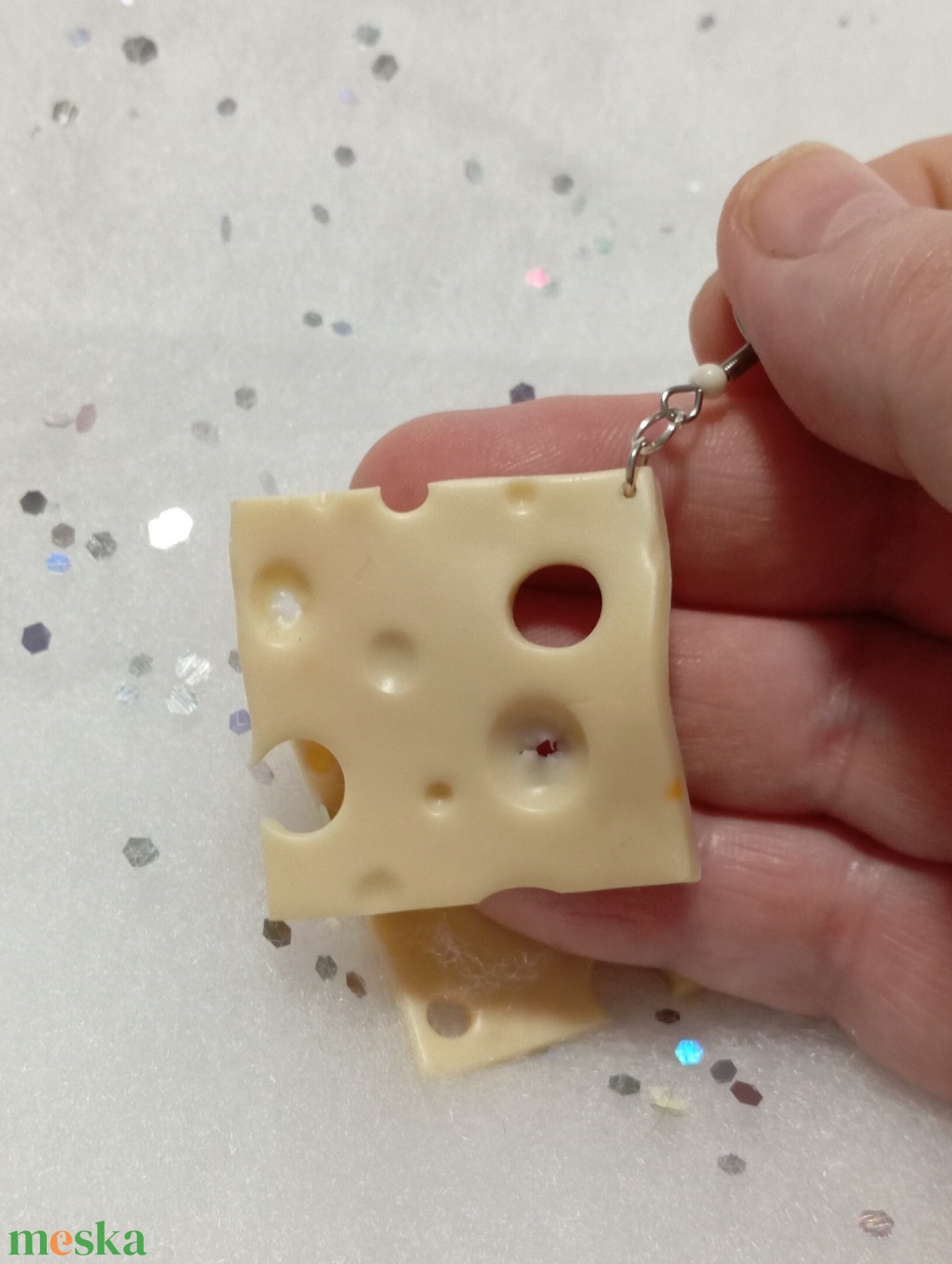 Trappista sajt fülbevaló  - ékszer - fülbevaló - lógó fülbevaló - Meska.hu