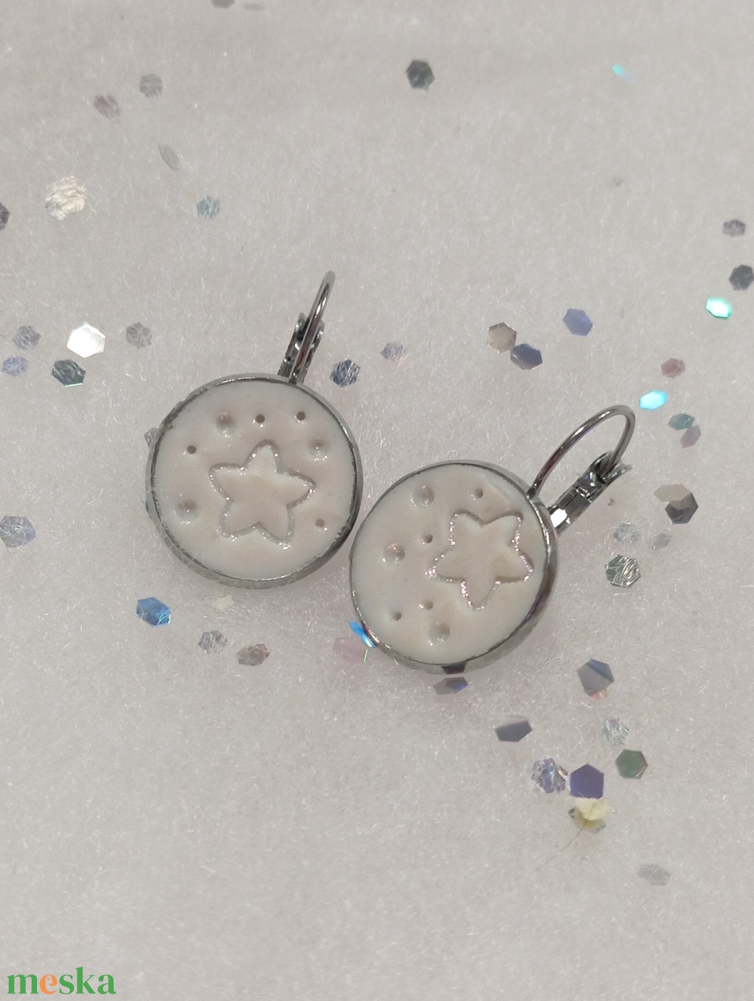 Tél fülbevaló   - ékszer - fülbevaló - lógó fülbevaló - Meska.hu