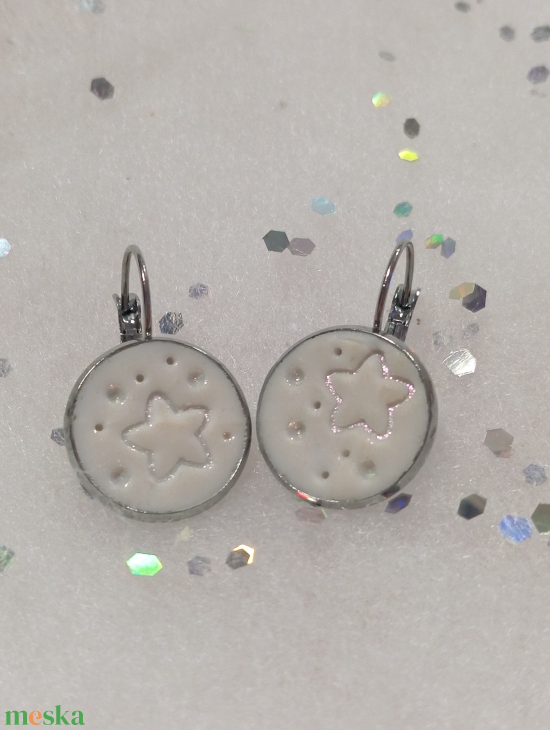 Tél fülbevaló   - ékszer - fülbevaló - lógó fülbevaló - Meska.hu