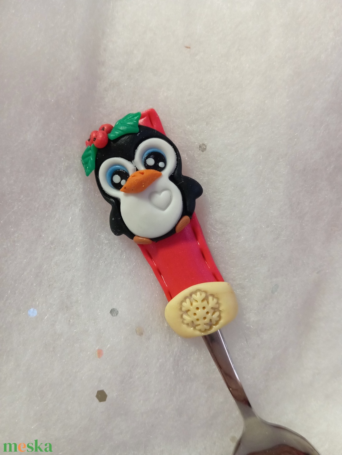 Pingvines teáskanál kávéskanál - otthon & életmód - konyhafelszerelés, tálalás - tálalás - bögre & csésze - Meska.hu