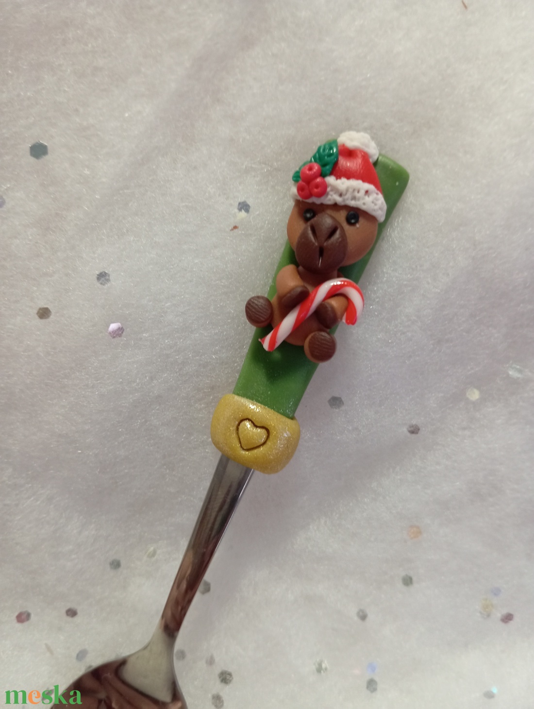 Karácsonyi Capybarás teáskanál kávéskanál - otthon & életmód - konyhafelszerelés, tálalás - tálalás - bögre & csésze - Meska.hu