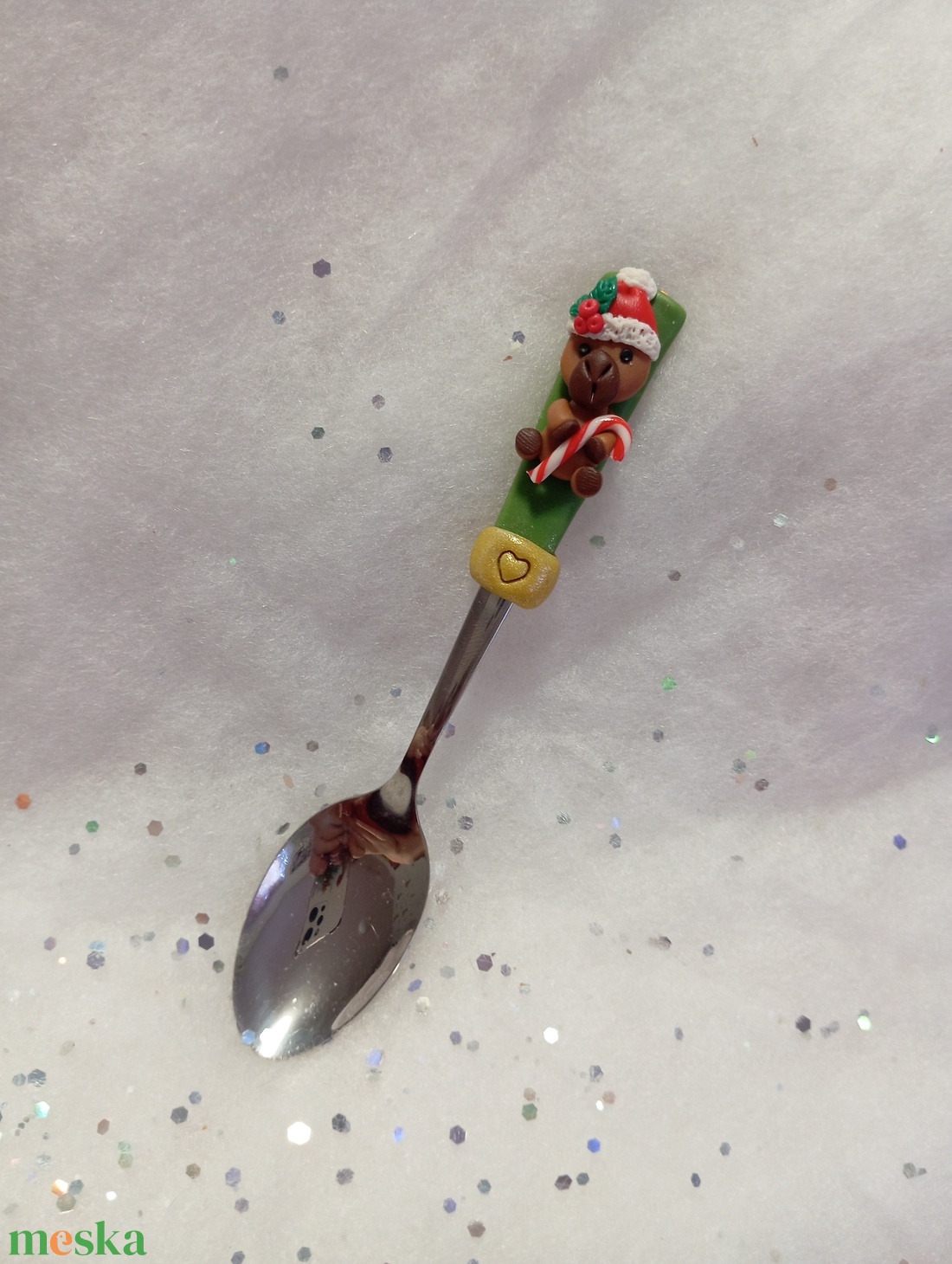 Karácsonyi Capybarás teáskanál kávéskanál - otthon & életmód - konyhafelszerelés, tálalás - tálalás - bögre & csésze - Meska.hu