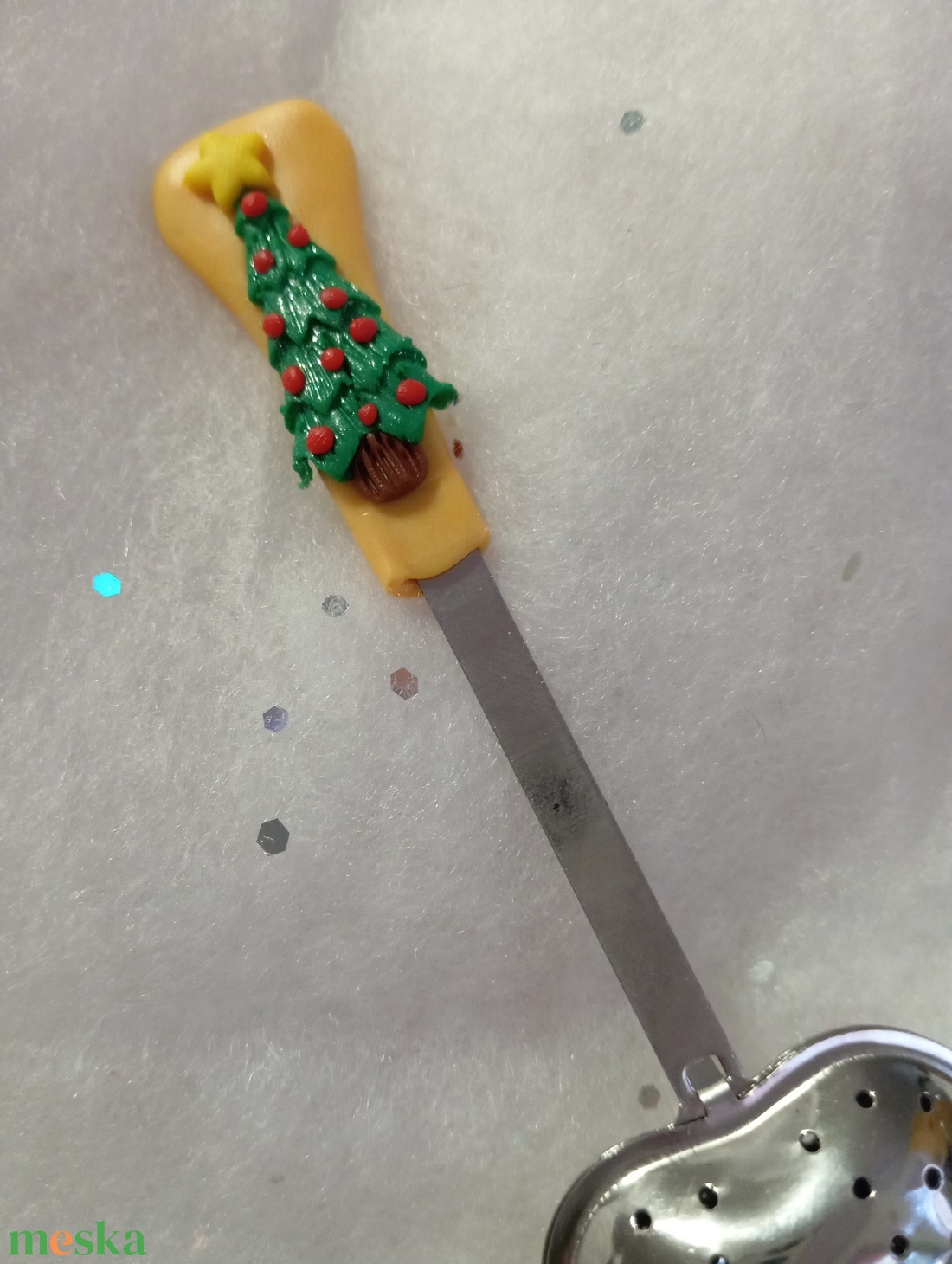 Karácsonyfa  tea áztató szivecske - otthon & életmód - konyhafelszerelés, tálalás - tálalás - bögre & csésze - Meska.hu