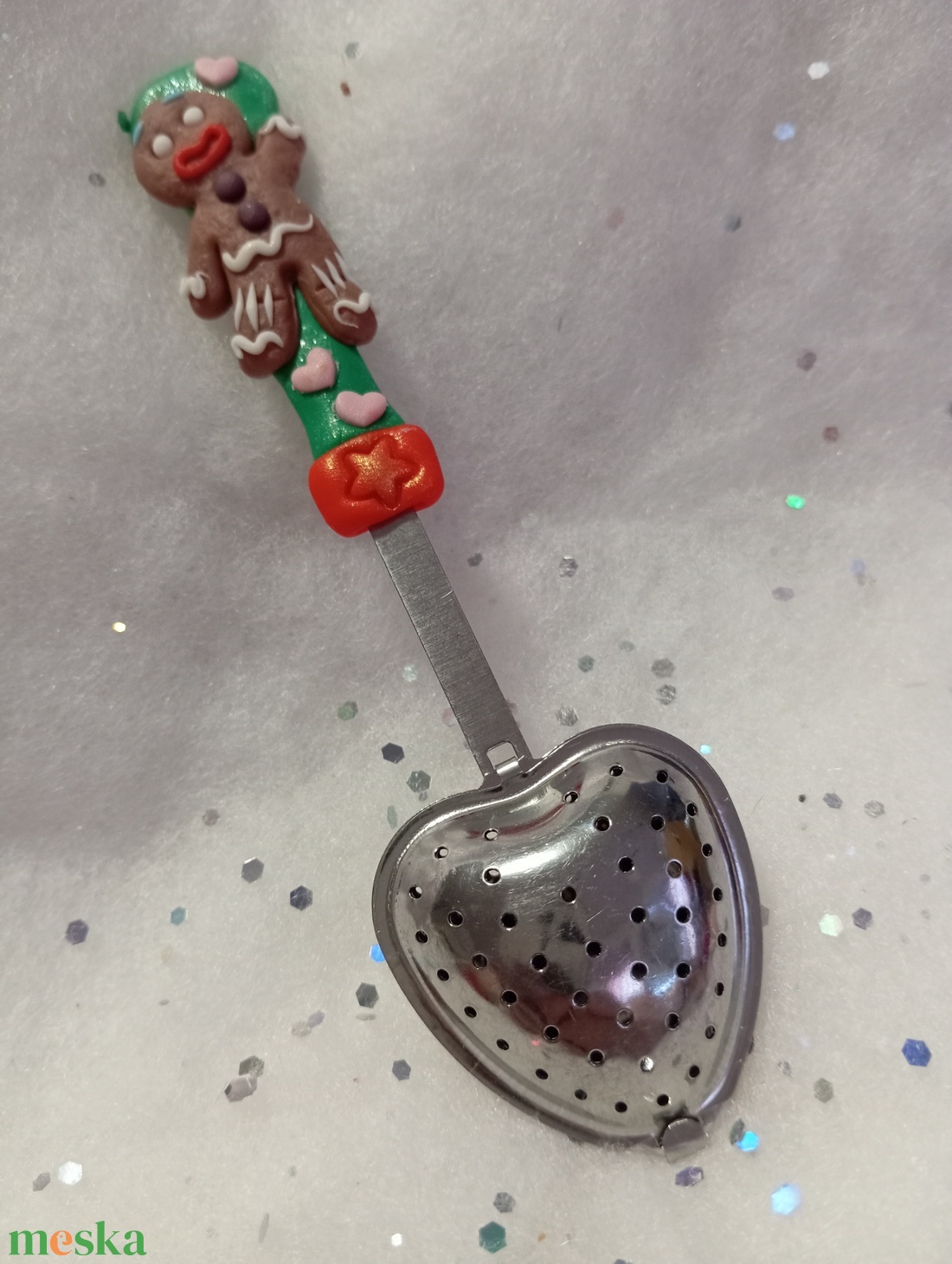 Mézis tea áztató szivecske - otthon & életmód - konyhafelszerelés, tálalás - tálalás - bögre & csésze - Meska.hu