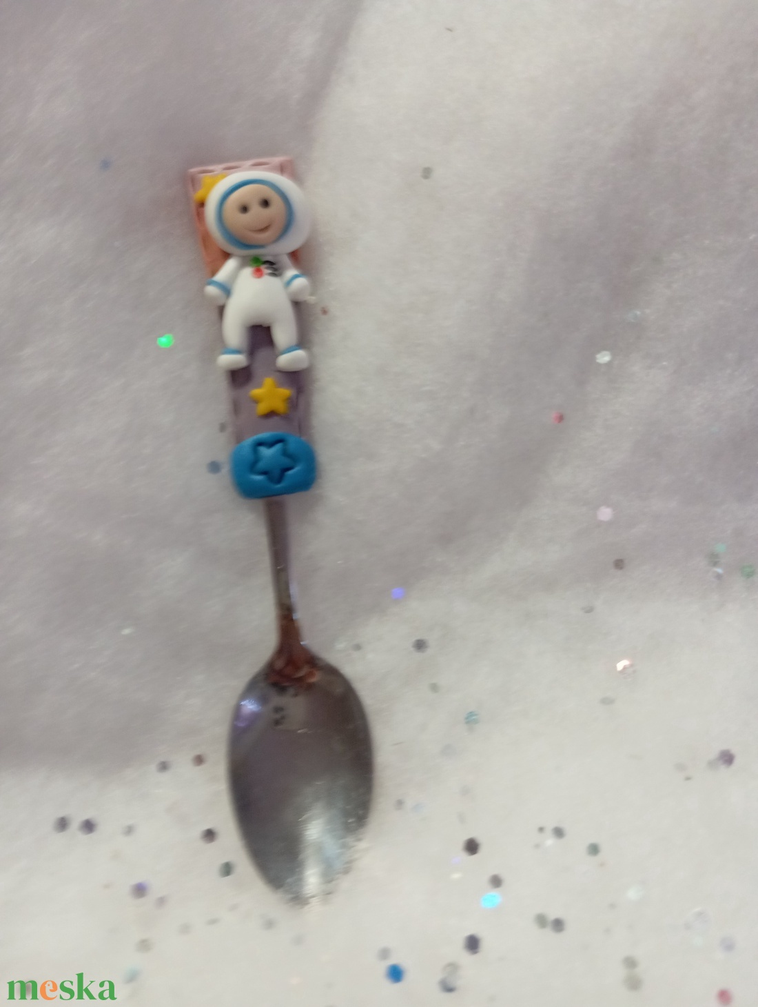 Kicsi űrhajósoknak teáskanál kakaós kanál - otthon & életmód - konyhafelszerelés, tálalás - tálalás - bögre & csésze - Meska.hu