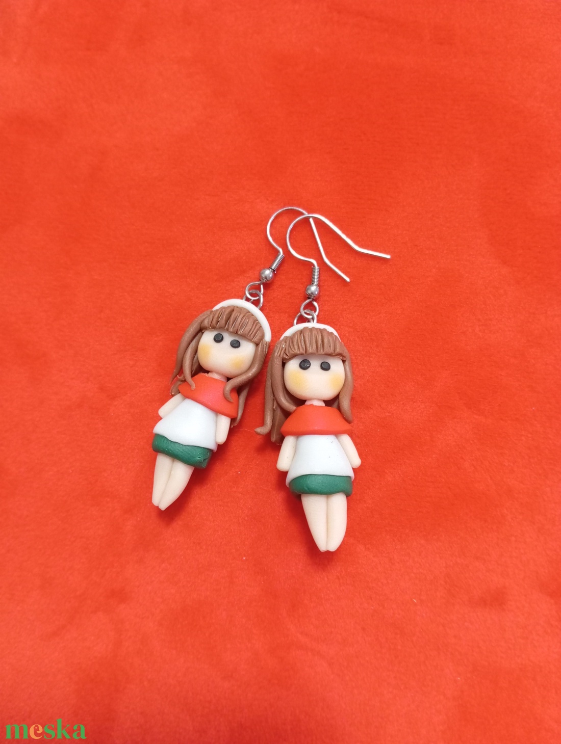 Magyar Leányka fülbevaló  - ékszer - fülbevaló - lógó fülbevaló - Meska.hu