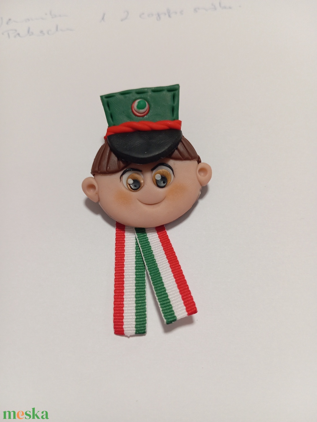 Magyar kis Huszár trikolor kitűző - ékszer - kitűző és bross - Meska.hu