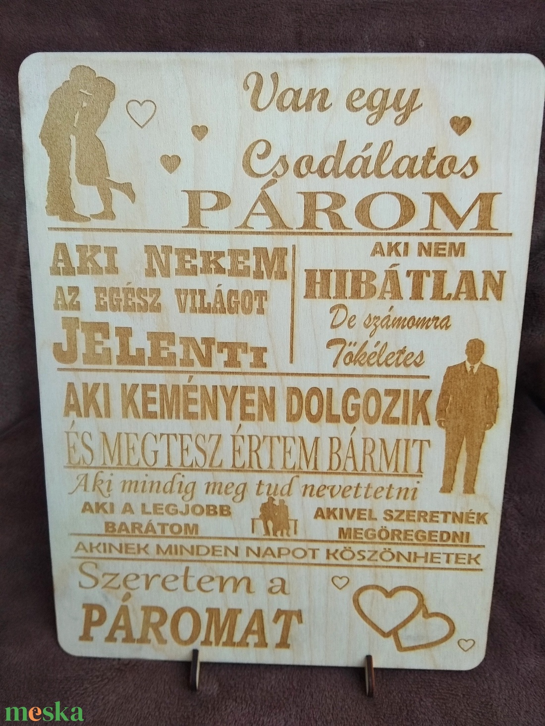 Van egy csodálatos párom tábla - otthon & életmód - dekoráció - Meska.hu Van egy csodálatos párom tábla - otthon & életmód - dekoráció - Meska.hu