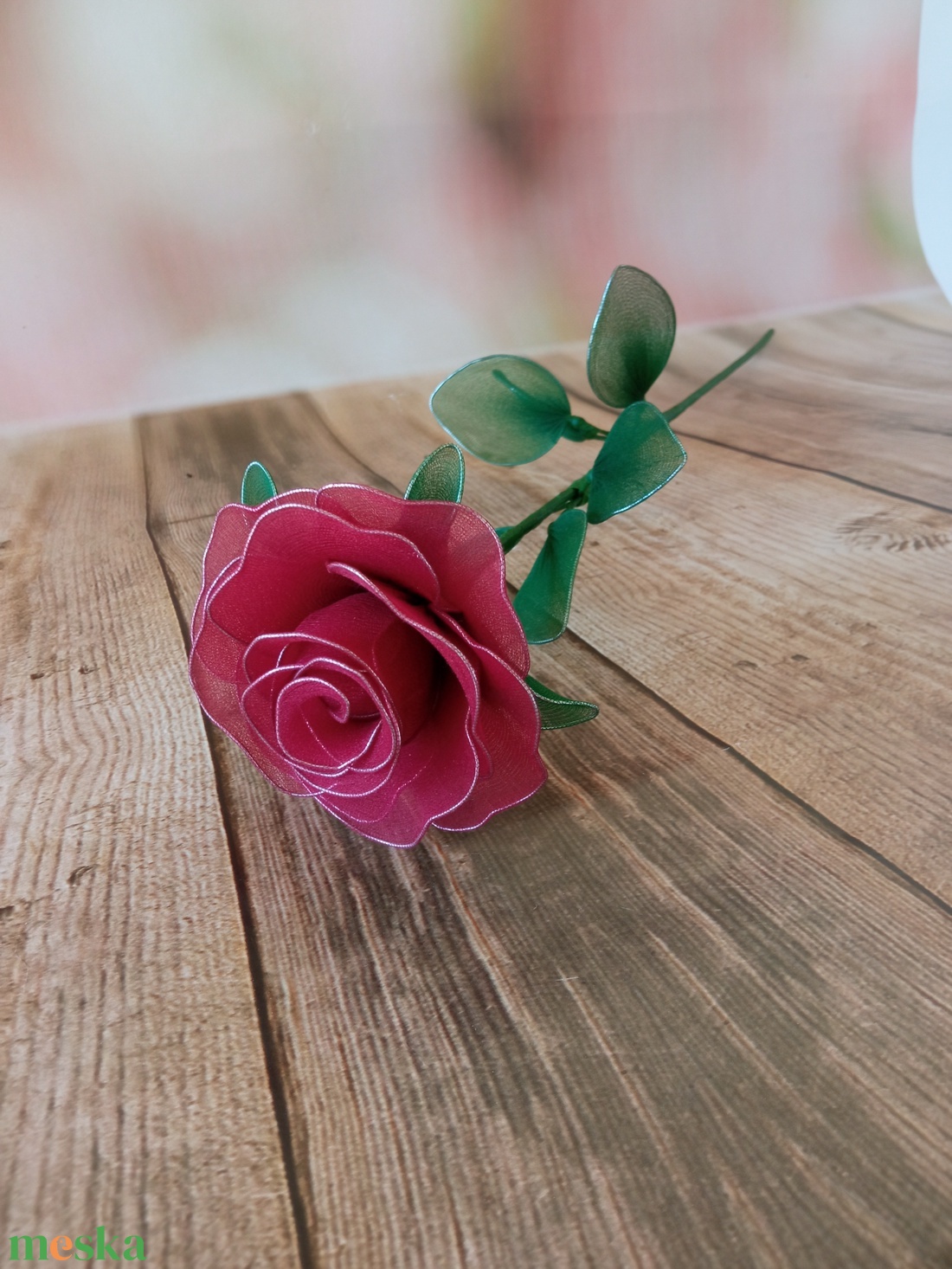 Harisnyavirág rózsa - otthon & életmód - dekoráció - asztal és polc dekoráció - asztaldísz - Meska.hu