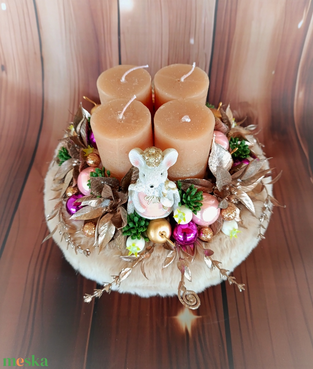 Adventi koszorú  - karácsony - adventi díszek - adventi koszorú - Meska.hu