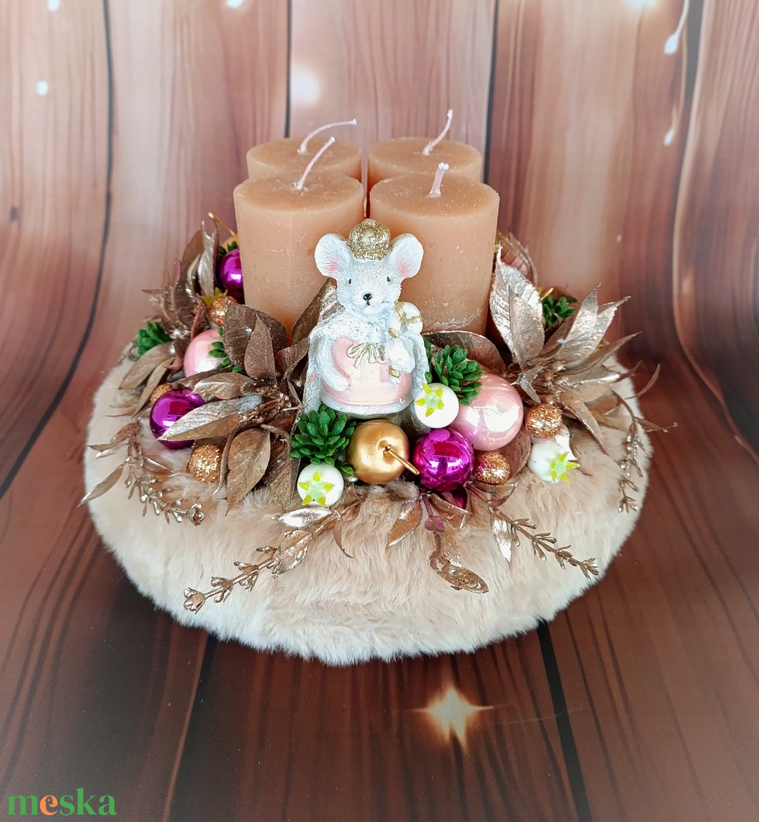 Adventi koszorú  - karácsony - adventi díszek - adventi koszorú - Meska.hu