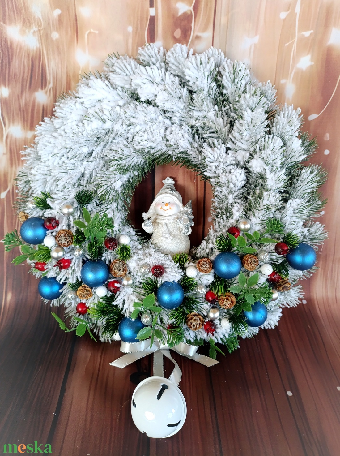 Fenyős Karácsony ajtódísz  - karácsony - adventi díszek - adventi ajtódísz - Meska.hu