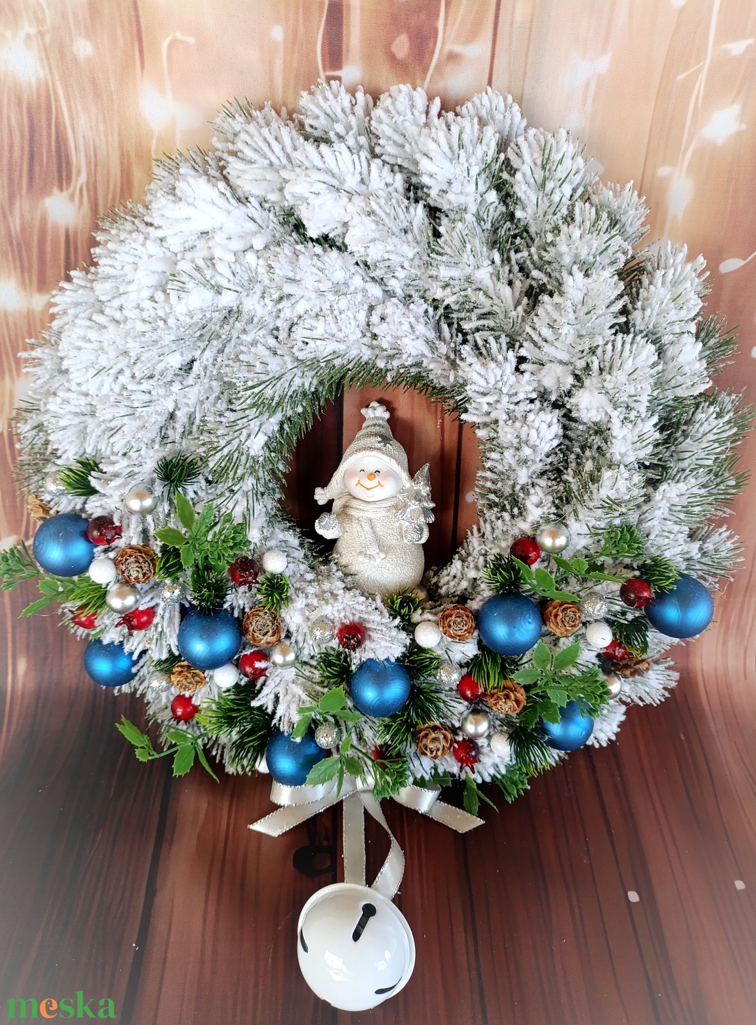 Fenyős Karácsony ajtódísz  - karácsony - adventi díszek - adventi ajtódísz - Meska.hu