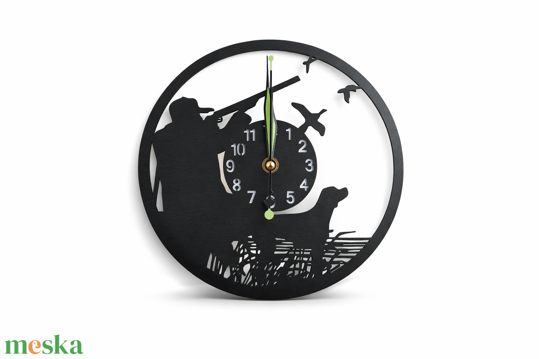 Vadászos falióra - otthon & életmód - dekoráció - fali és függő dekoráció - falióra & óra - Meska.hu