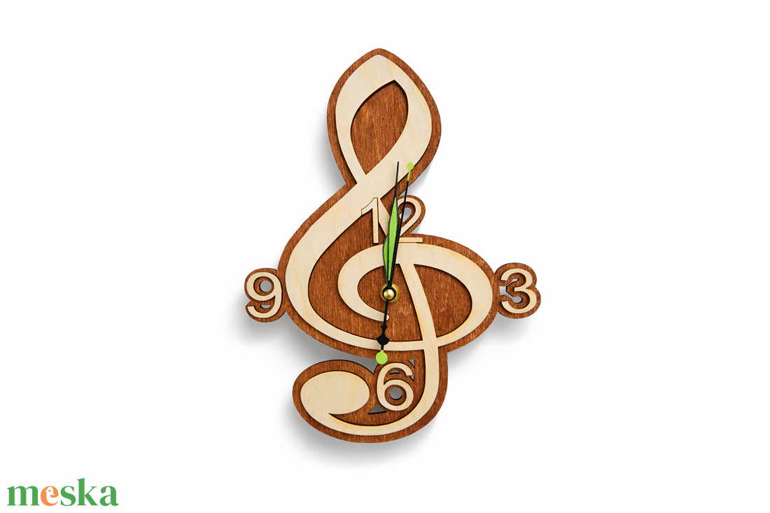 Violinkulcsos falióra - otthon & életmód - dekoráció - fali és függő dekoráció - falióra & óra - Meska.hu