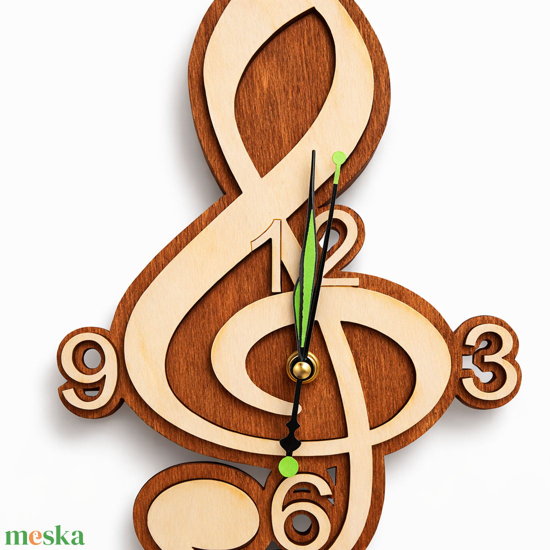 Violinkulcsos falióra - otthon & életmód - dekoráció - fali és függő dekoráció - falióra & óra - Meska.hu