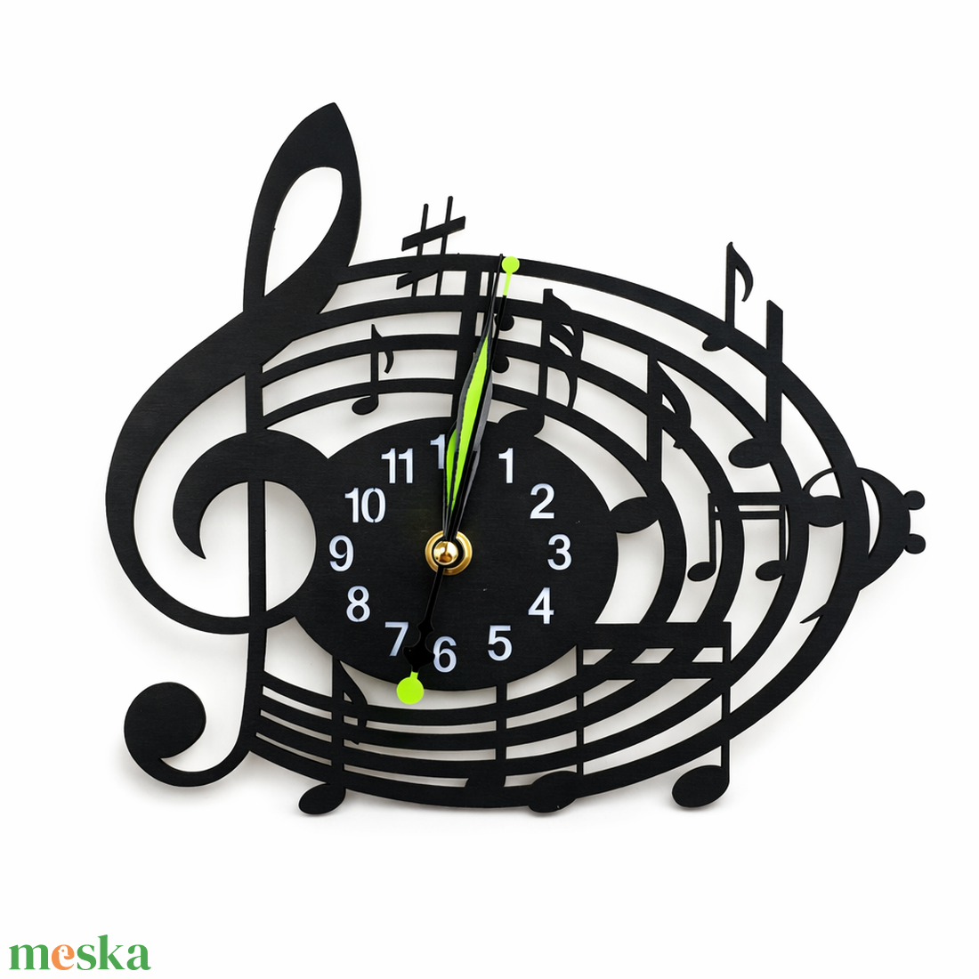 Hangjegyes falióra - otthon & életmód - dekoráció - fali és függő dekoráció - falióra & óra - Meska.hu