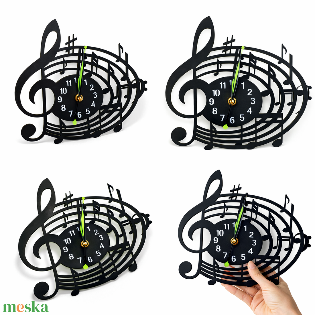 Hangjegyes falióra - otthon & életmód - dekoráció - fali és függő dekoráció - falióra & óra - Meska.hu