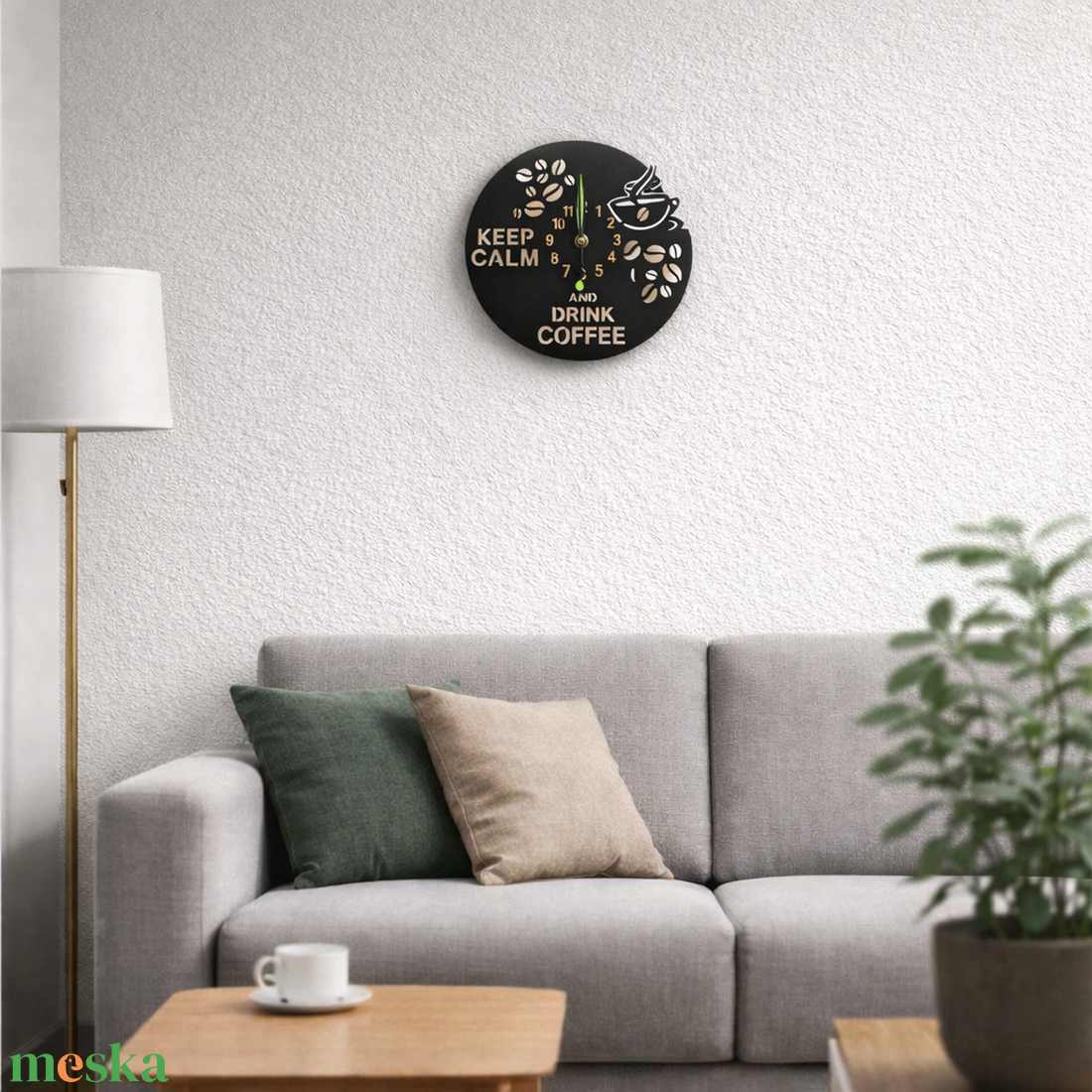 Kávés óra - otthon & életmód - dekoráció - fali és függő dekoráció - falióra & óra - Meska.hu