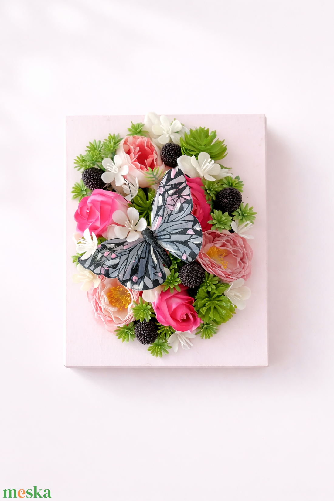  Virágos könyv dísz � romantikus, egyedi dekoráció  - otthon & életmód - dekoráció - asztal és polc dekoráció - asztaldísz - Meska.hu