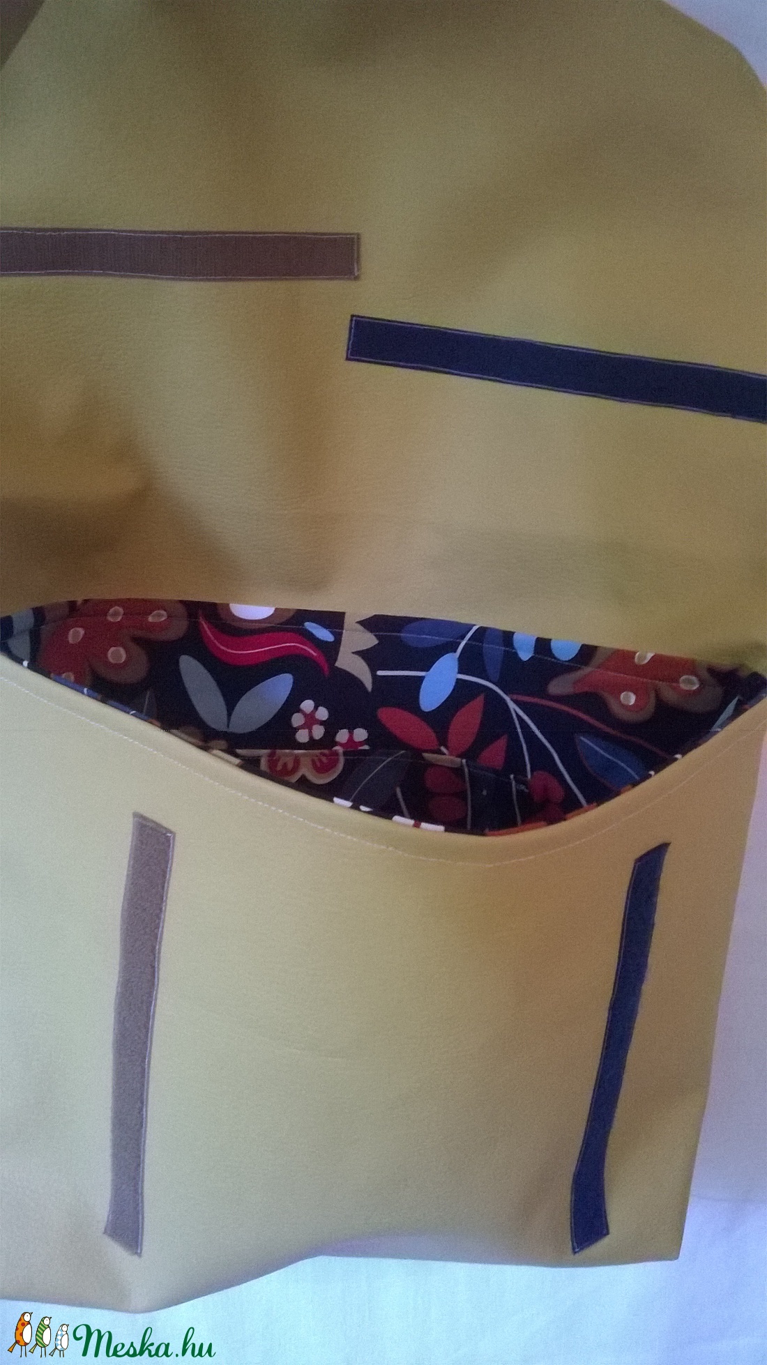 Virágos biciklis táska/ oldaltáska -  - Meska.hu