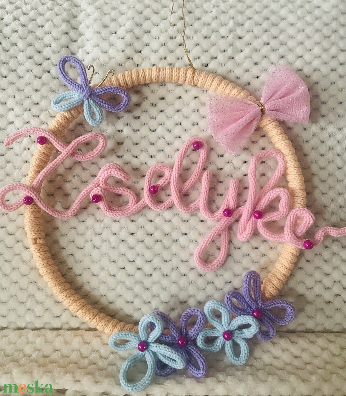 Egyedi névdekorácio - baba - mama - babaszoba dekoráció - baba névtábla - Meska.hu