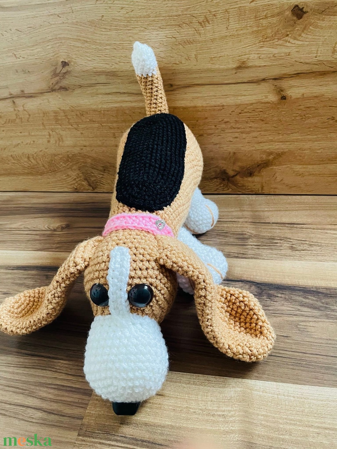 Horgolt Basset Hound - játék & sport - plüssállat & játékfigura - ember - Meska.hu