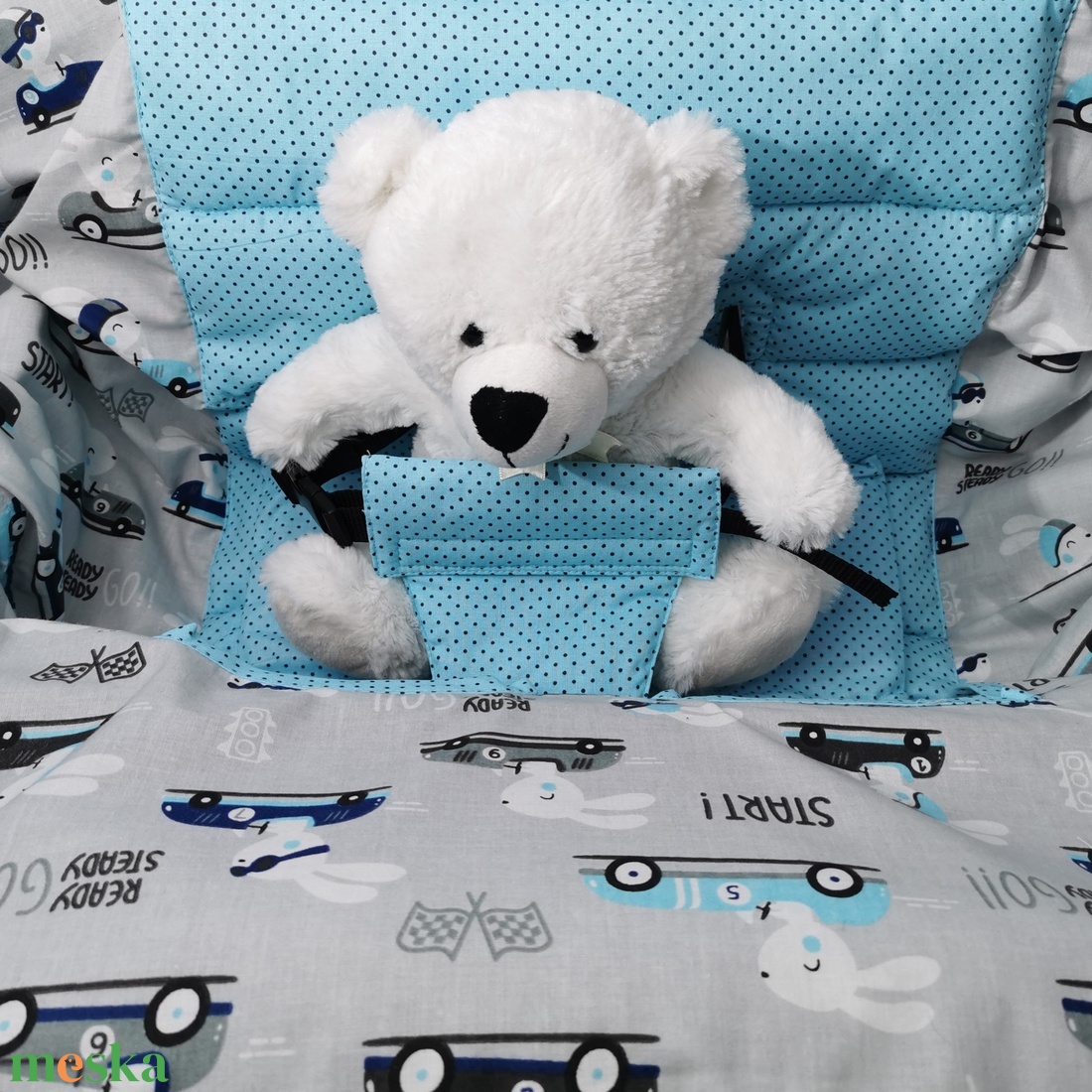 Bevásárlókocsi huzat biztonsági övvel  - játék & sport - 3 éves kor alattiaknak - bevásárlókocsi huzat - Meska.hu