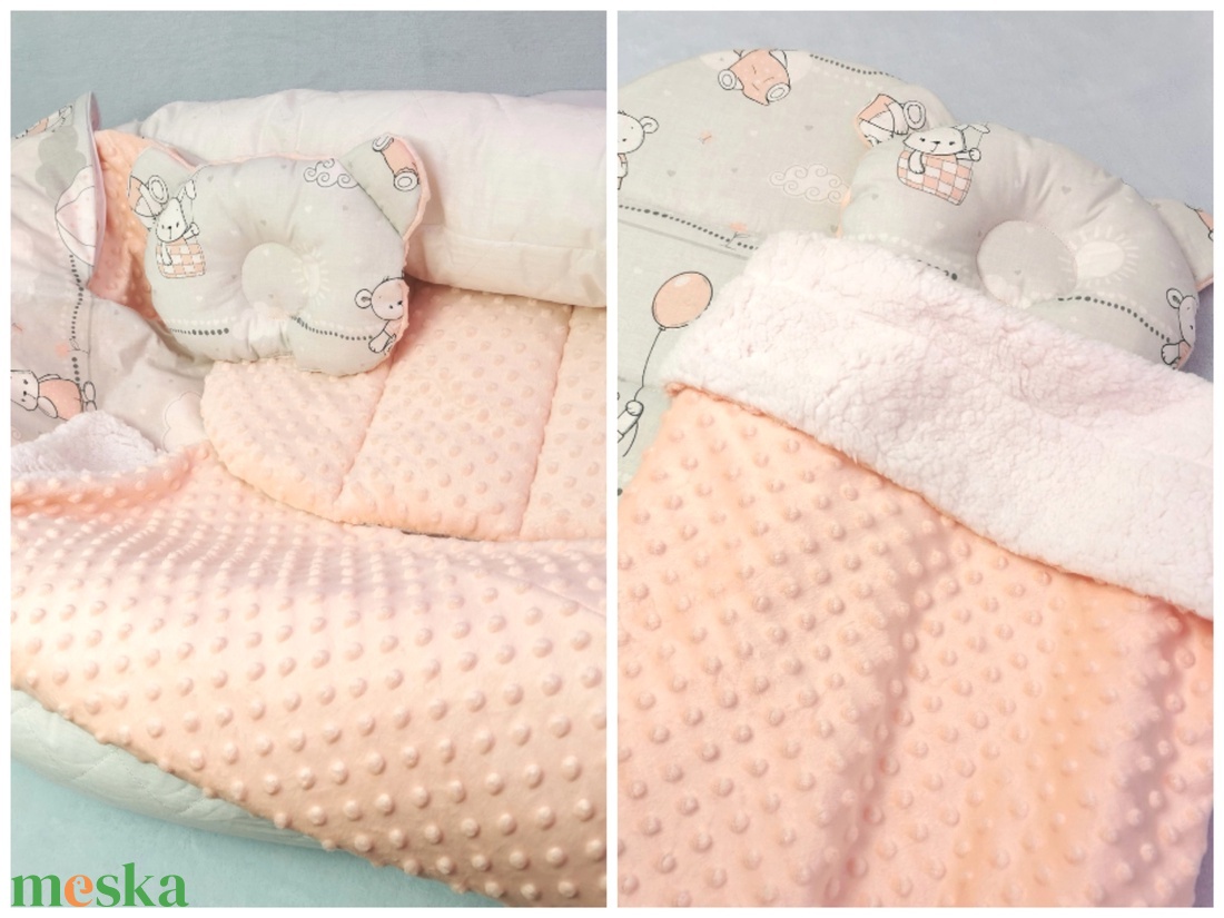 Babafészek  levehető huzattal  - otthon & életmód - babaszoba, gyerekszoba - babafészek - Meska.hu