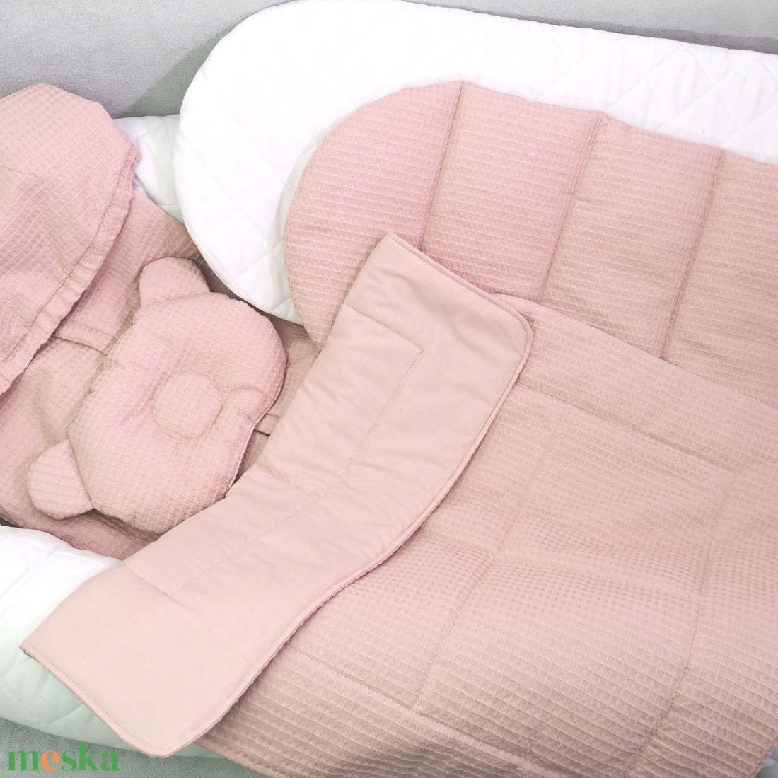 Babafészek  levehető huzattal  - otthon & életmód - babaszoba, gyerekszoba - babafészek - Meska.hu