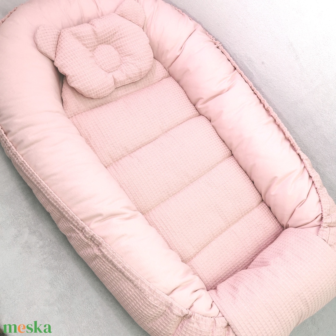 Babafészek  levehető huzattal  - otthon & életmód - babaszoba, gyerekszoba - babafészek - Meska.hu