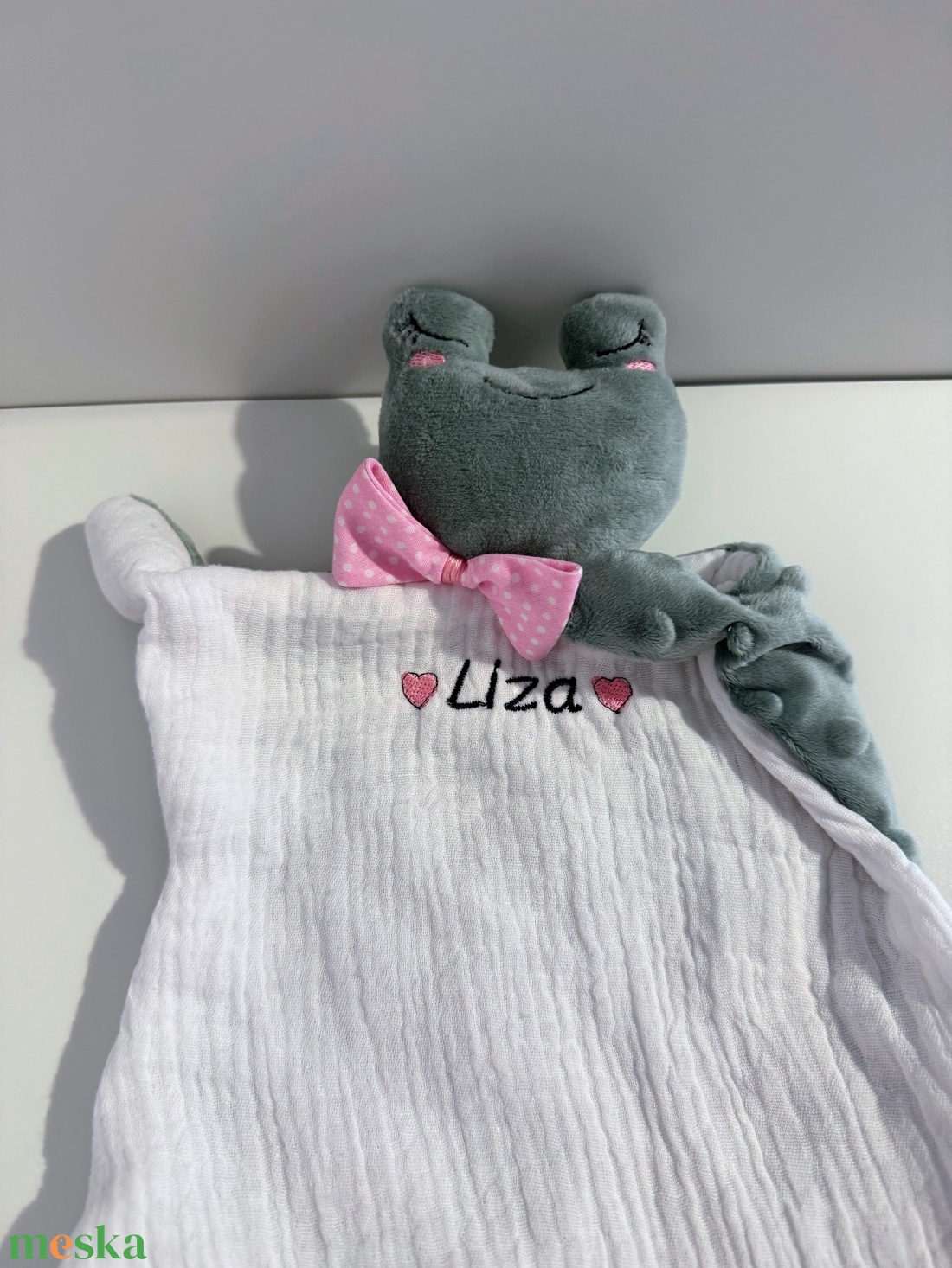 Béka szundikendő - játék & sport - baba & babaház - baba - Meska.hu