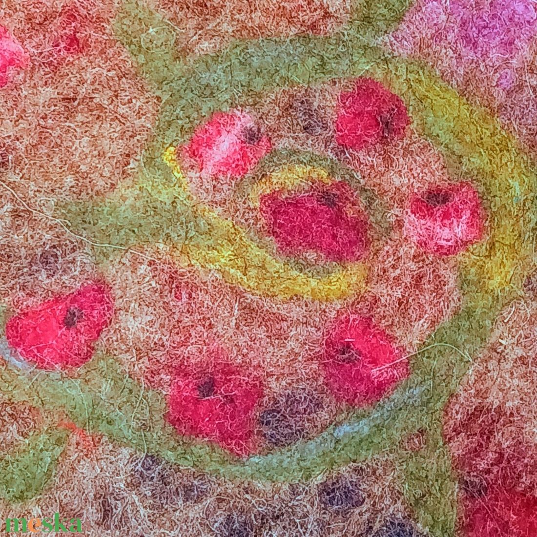 Meditációs ülőpárna, jógapárna nemezelt gyapjú ülőlappal Borbolya - játék & sport - sport és kikapcsolódás - jóga, pilates, torna - jógapárna - Meska.hu