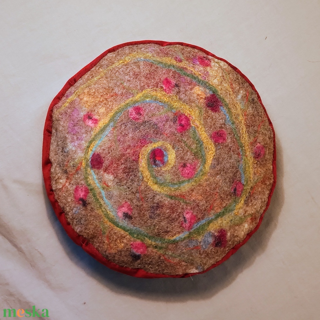 Meditációs ülőpárna, jógapárna nemez ülőlappal Turbolya - játék & sport - sport és kikapcsolódás - jóga, pilates, torna - jógapárna - Meska.hu