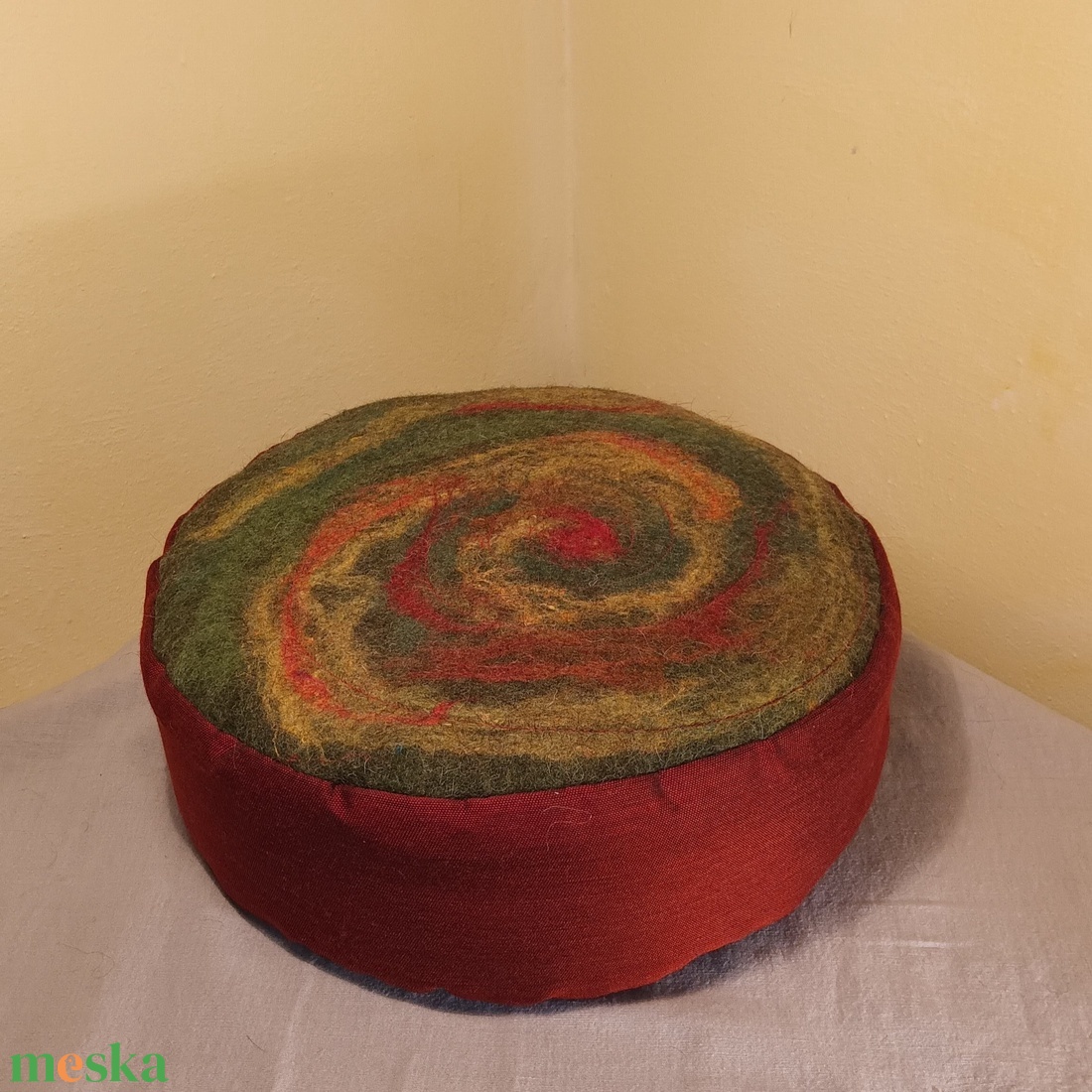 Meditációs ülőpárna, jógapárna nemez ülőlappal Antares - játék & sport - sport és kikapcsolódás - jóga, pilates, torna - jógapárna - Meska.hu