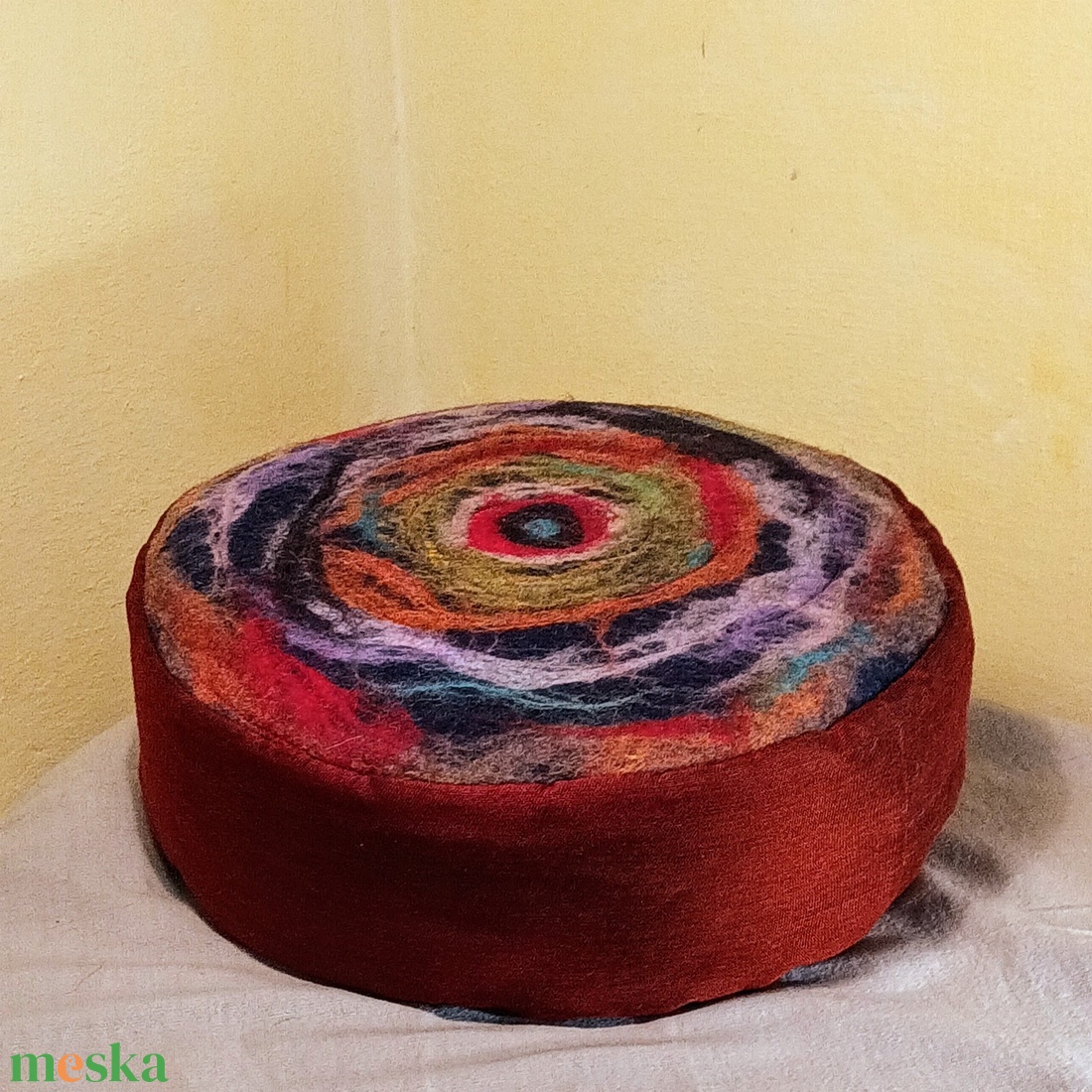 Meditációs ülőpárna, jógapárna nemez ülőlappal Capella - játék & sport - sport és kikapcsolódás - jóga, pilates, torna - jógapárna - Meska.hu