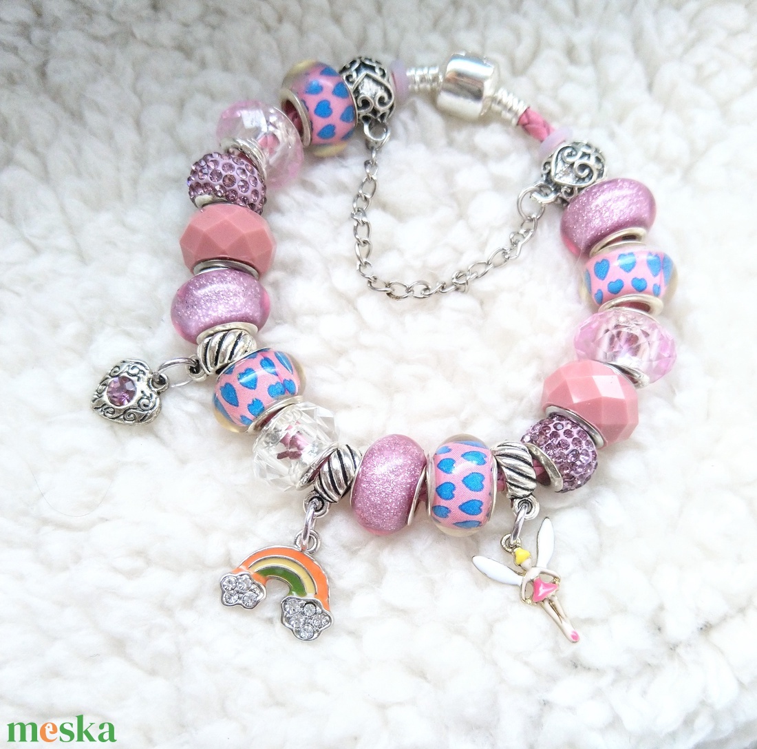Mesebeli álom- Vidám színpompás Pandora stílusú charm karkötő - ékszer - karkötő - charm karkötő - Meska.hu Mesebeli álom- Vidám színpompás Pandora stílusú charm karkötő - ékszer - karkötő - charm karkötő - Meska.hu