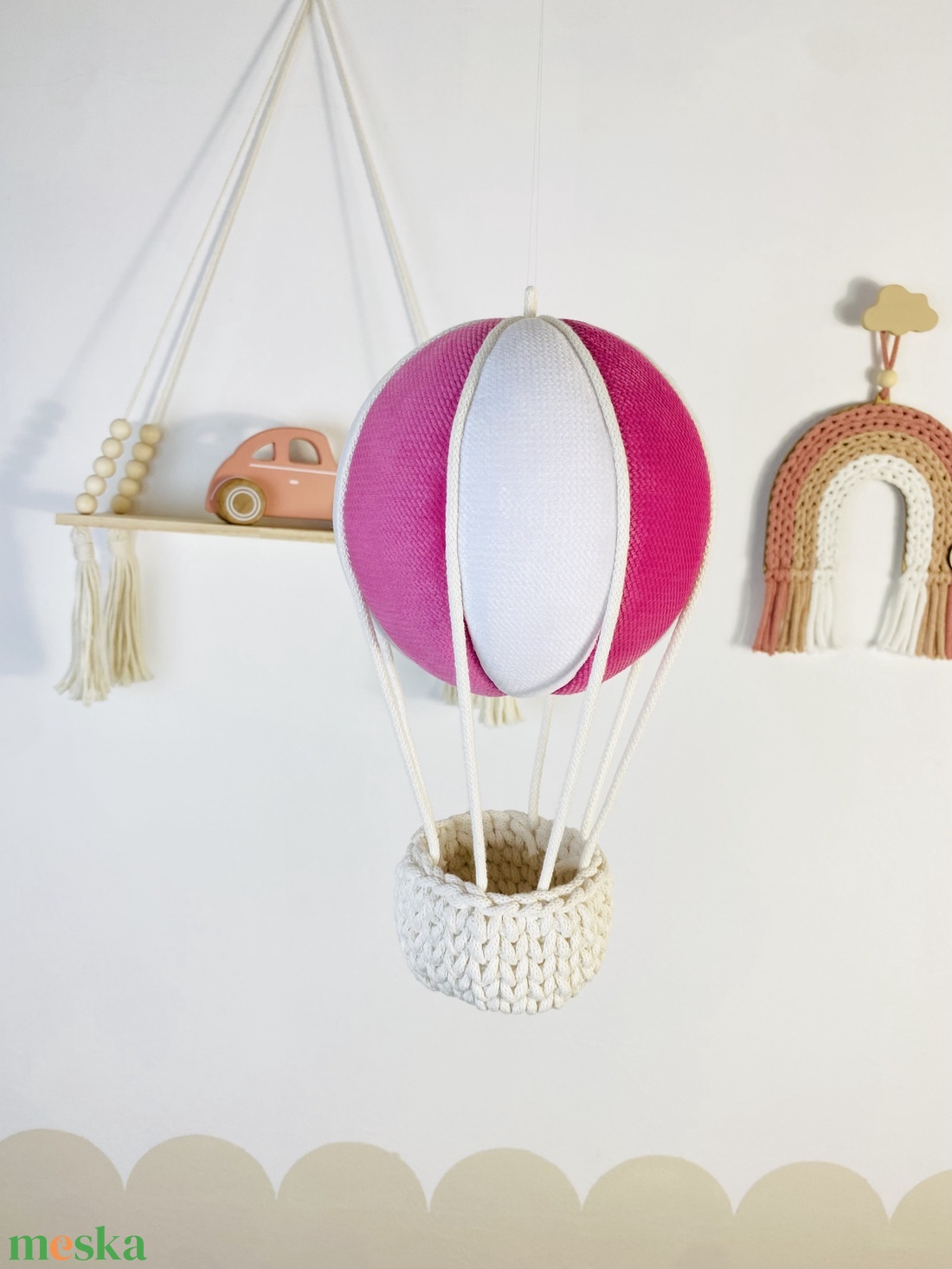 Hőlégballon babaszoba dekoráció  - otthon & életmód - babaszoba, gyerekszoba - babaszoba dekoráció - Meska.hu