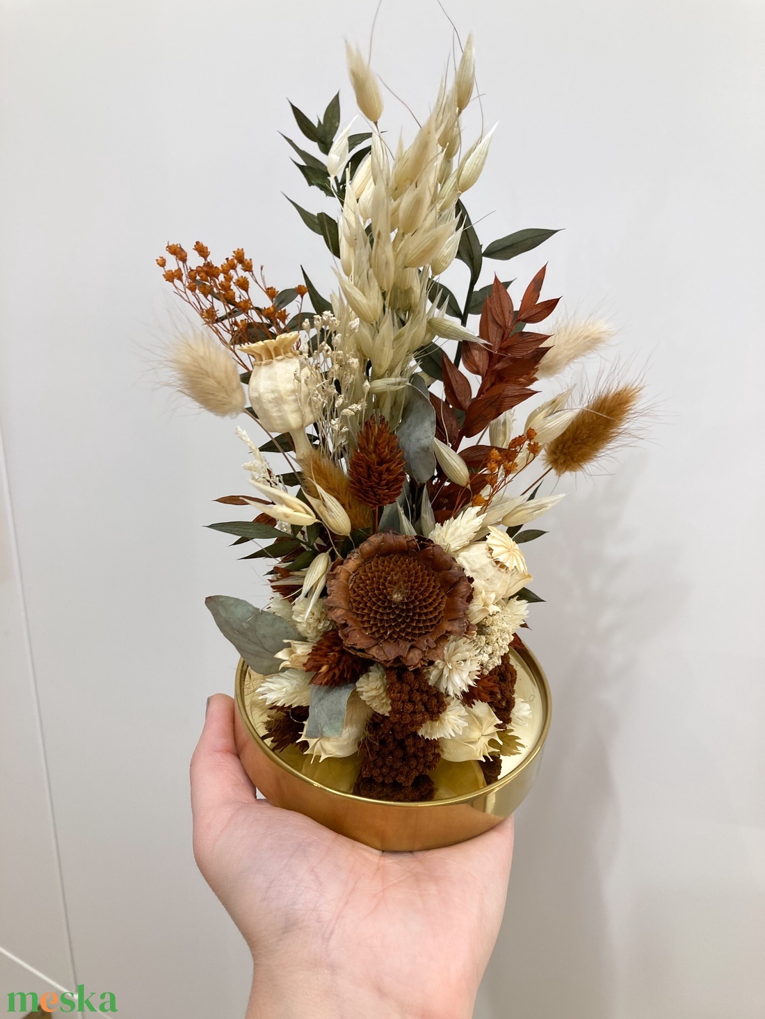 Szülőköszöntő, ballagási ajándék szárazvirágos búra TERRA - esküvő - emlék & ajándék - szülőköszöntő ajándék - Meska.hu