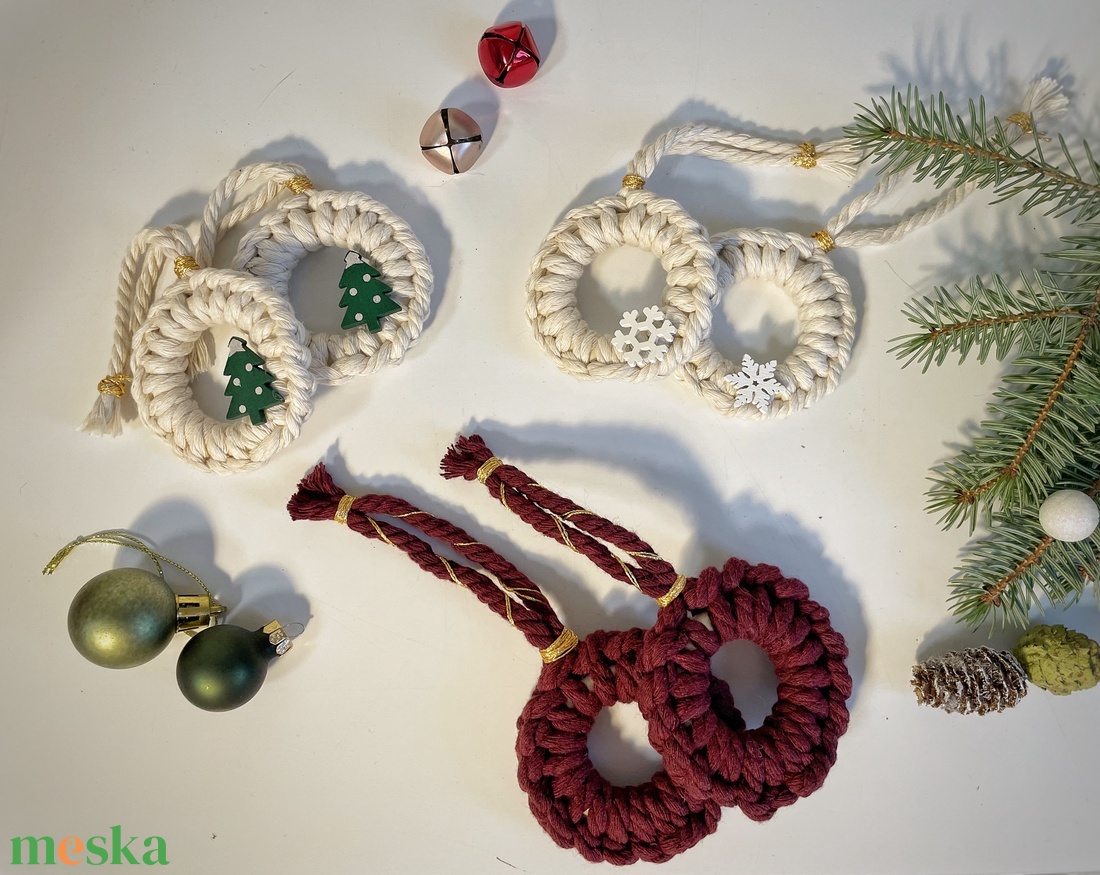 Macramé karácsonyfadísz - karácsony - karácsonyi lakásdekoráció - karácsonyfadíszek - Meska.hu Macramé karácsonyfadísz - karácsony - karácsonyi lakásdekoráció - karácsonyfadíszek - Meska.hu