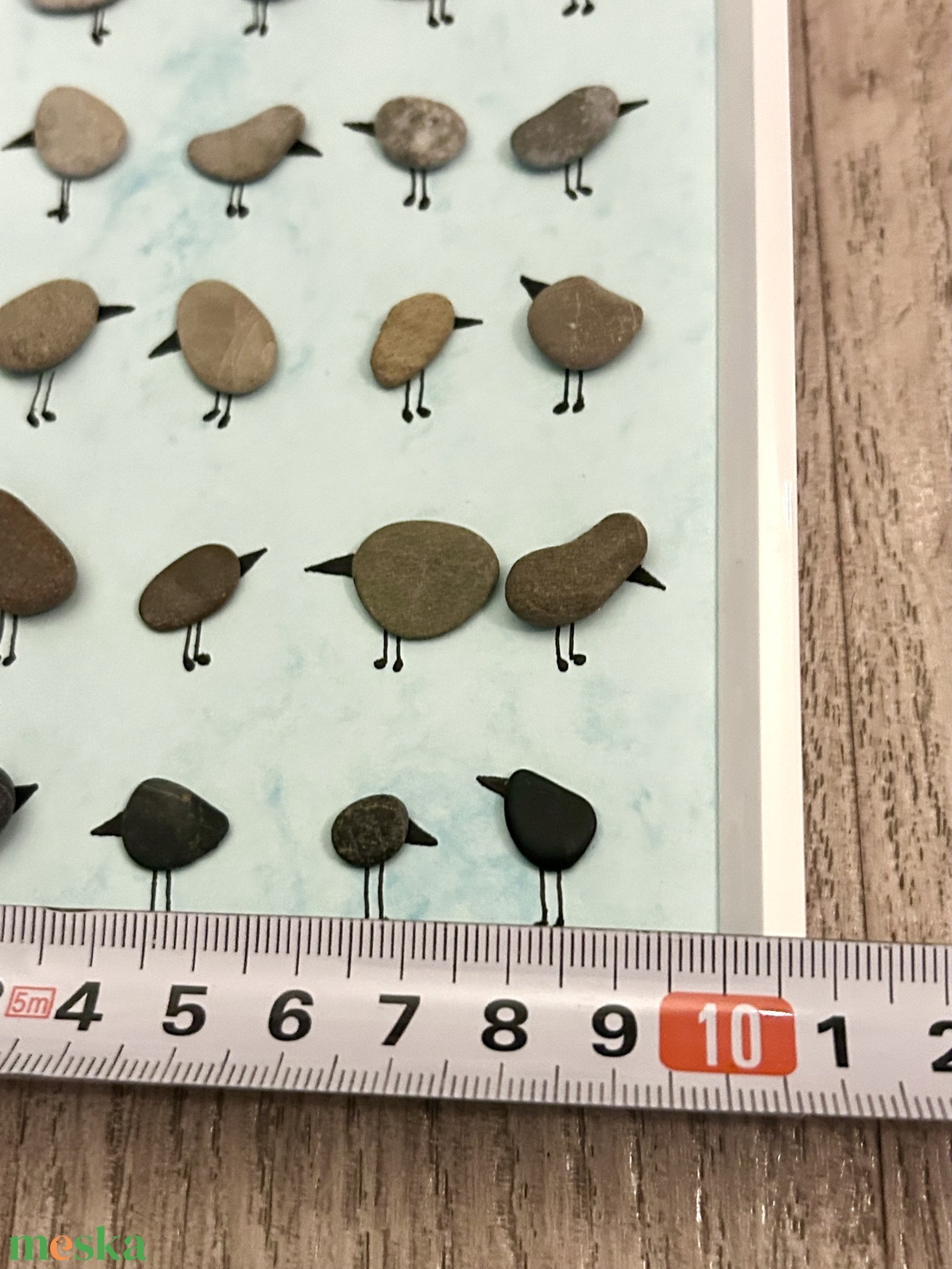 Madárkák KavicsMese kép keretben - otthon & életmód - dekoráció - fali és függő dekoráció - falra akasztható dekor - Meska.hu