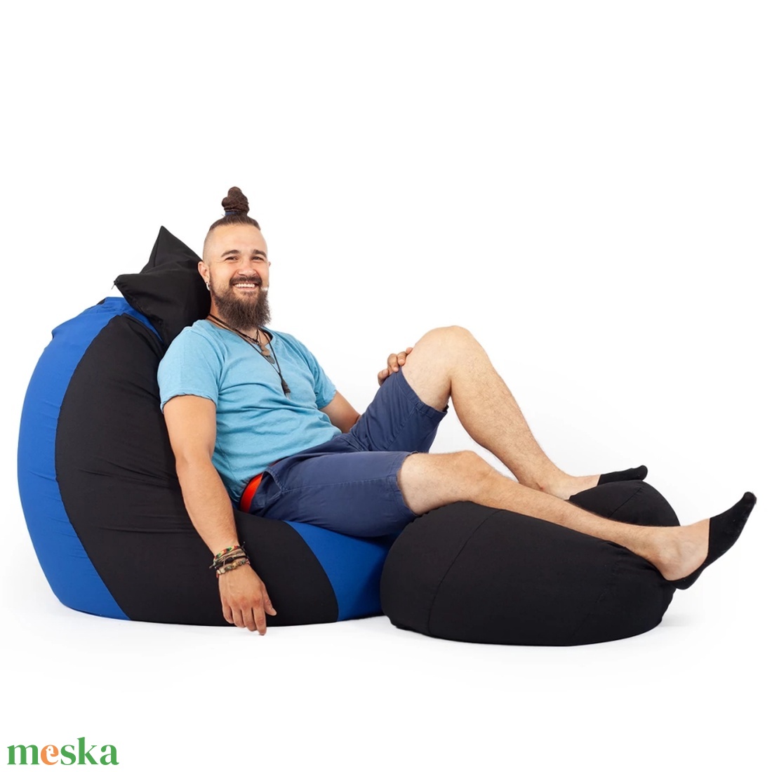 ALL IN Bicolor XXL Babzsákfotel Garnitúra ingyenes kiszállítással több színben - otthon & életmód - bútor - babzsákfotel - Meska.hu