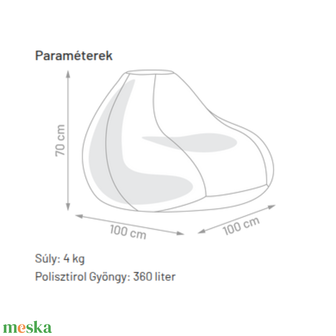 Kültéri XXL Babzsákfotel huzat többféle színben - otthon & életmód - bútor - babzsákfotel - Meska.hu