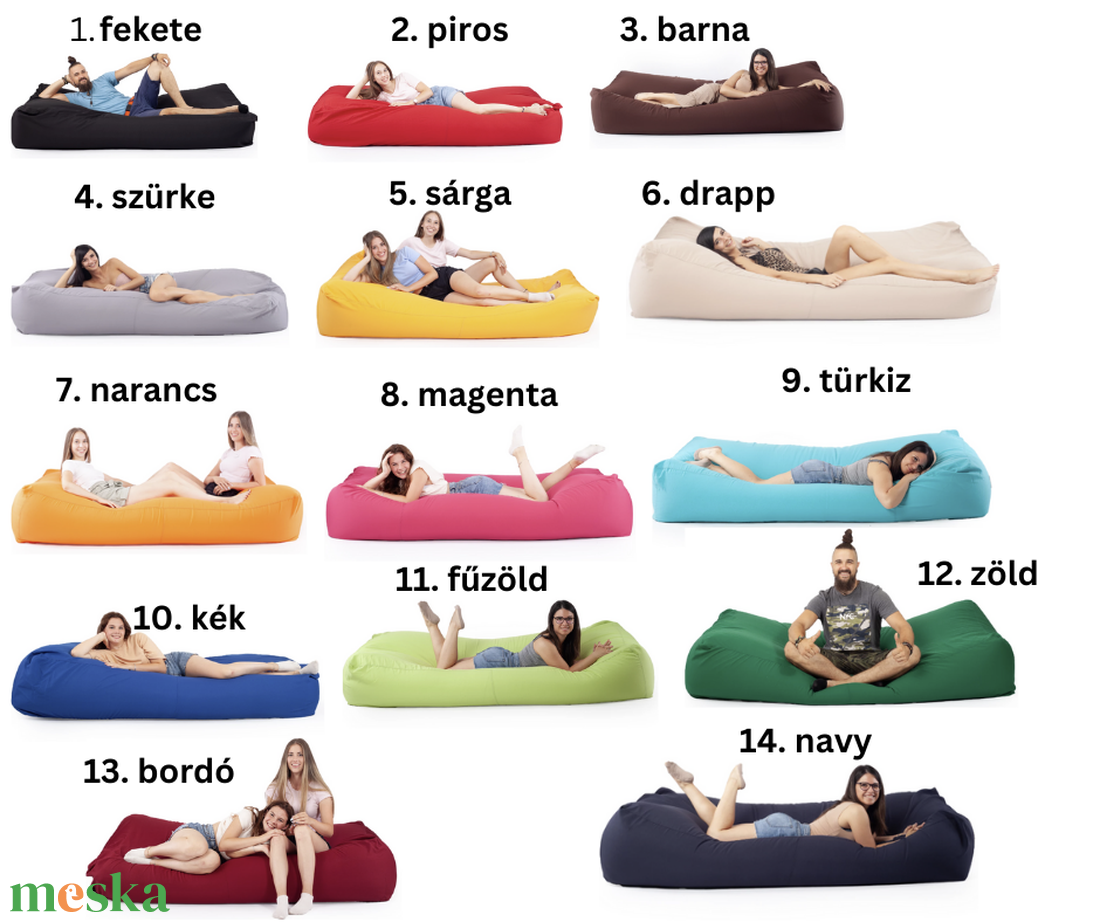 Komfort Babzsák Ágy Huzat többféle színben - otthon & életmód - bútor - babzsákfotel - Meska.hu
