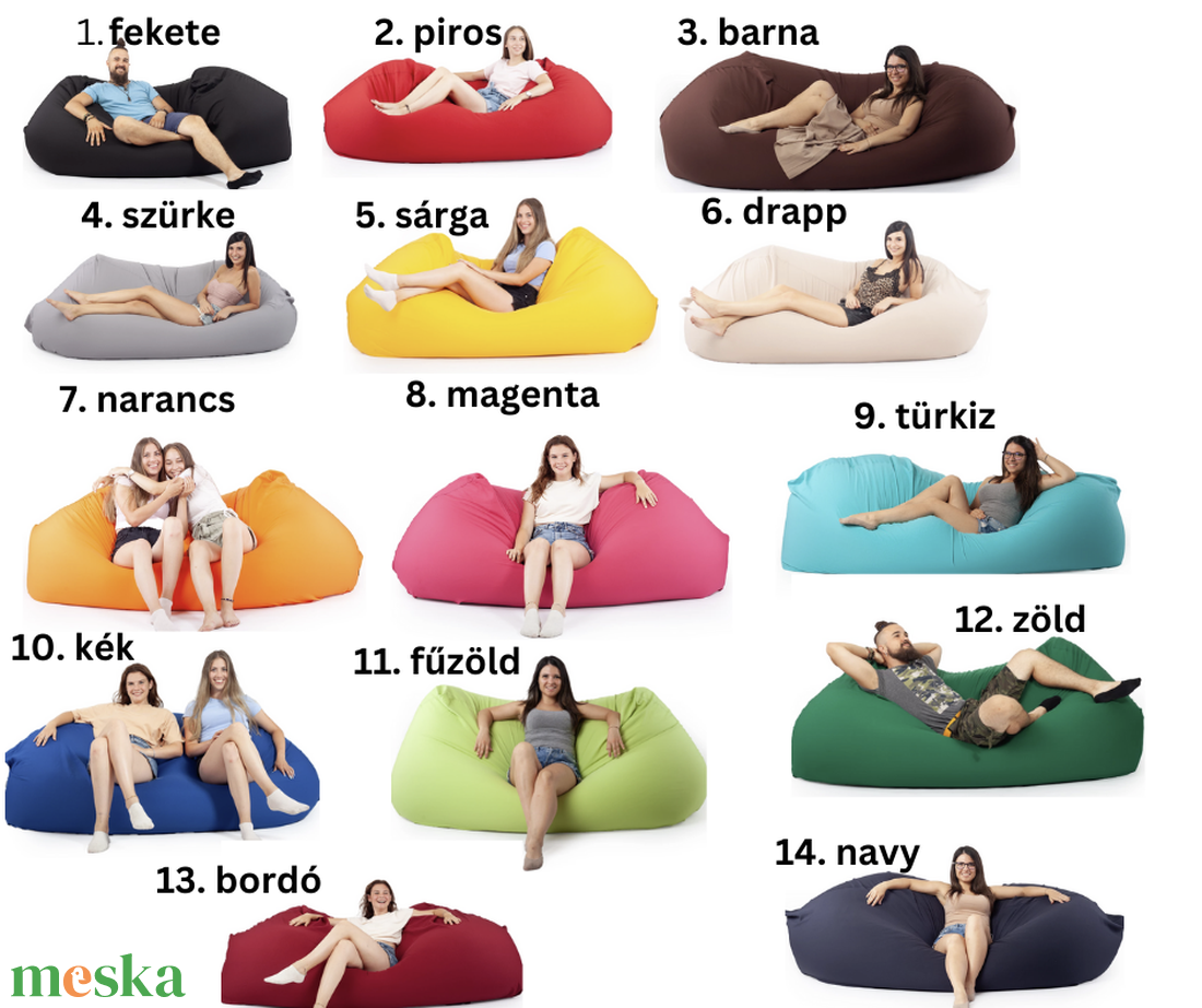 Relax Babzsák Kanapé Huzat többféle színben - otthon & életmód - bútor - babzsákfotel - Meska.hu