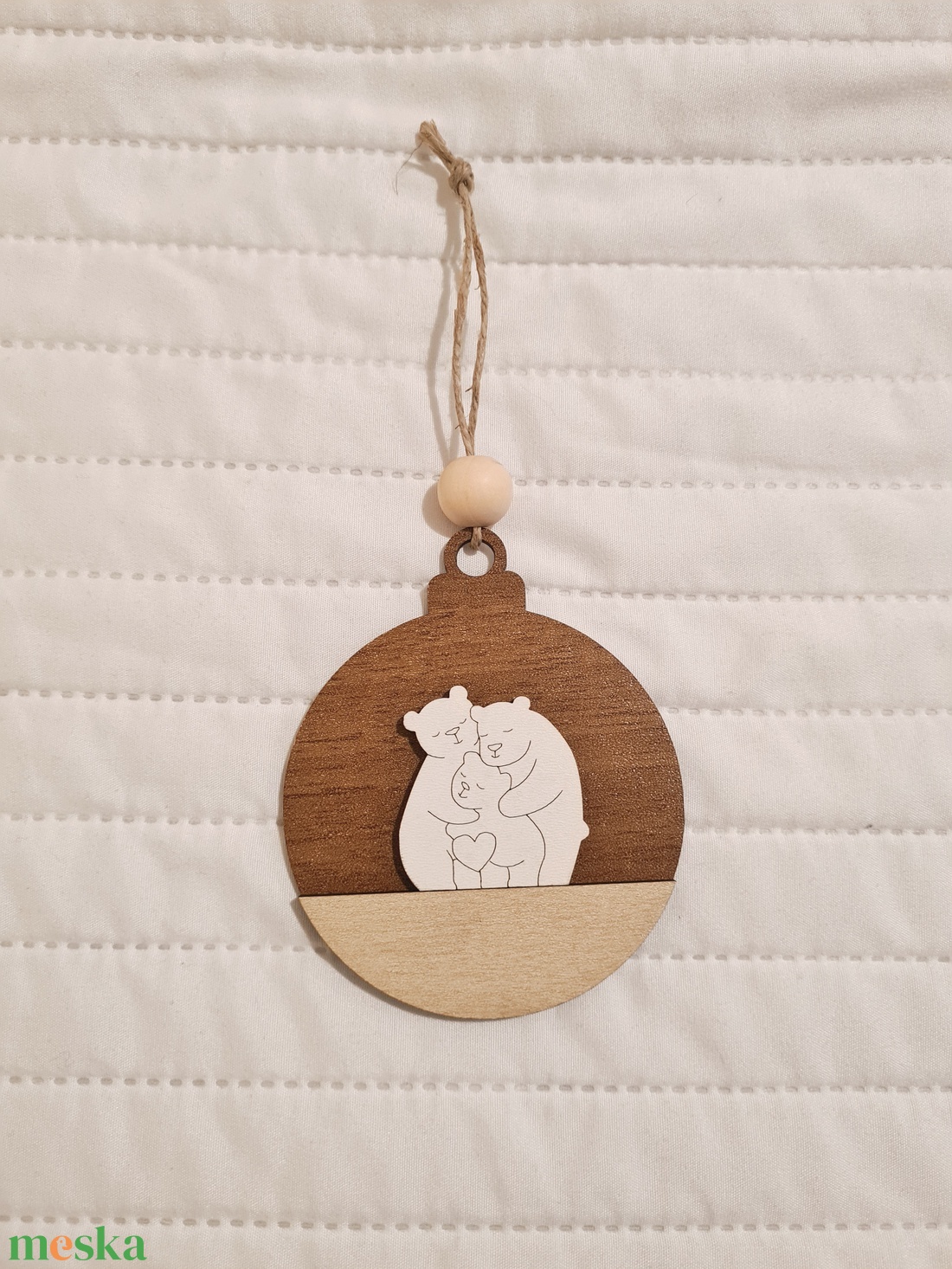 Jegesmacis karácsonyfa dísz - karácsony - karácsonyi lakásdekoráció - karácsonyfadíszek - Meska.hu